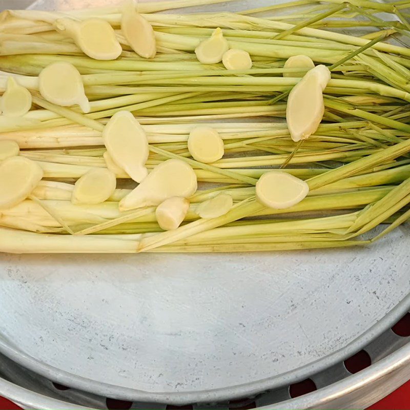 Step 4 Steam the crab Steamed crab with lemon grass