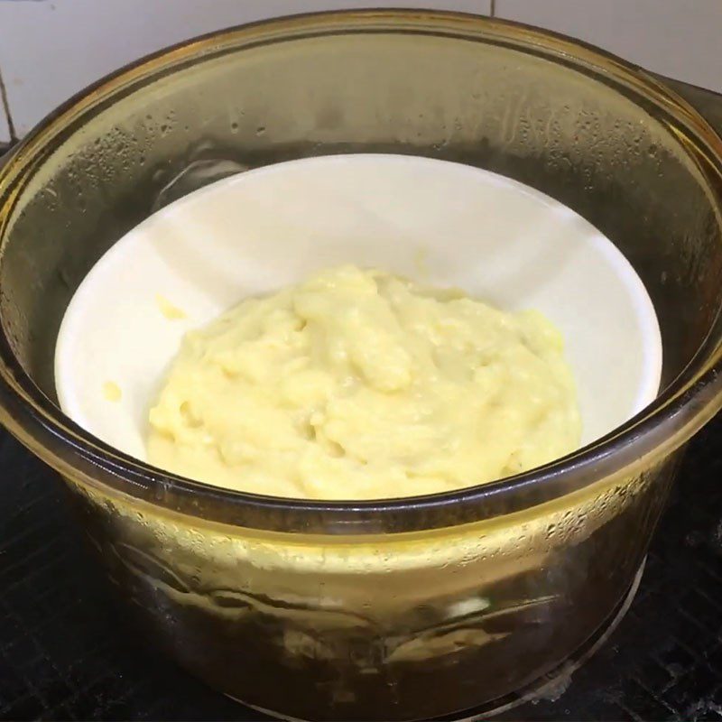 Step 4 Steaming potatoes for cheese mashed potatoes