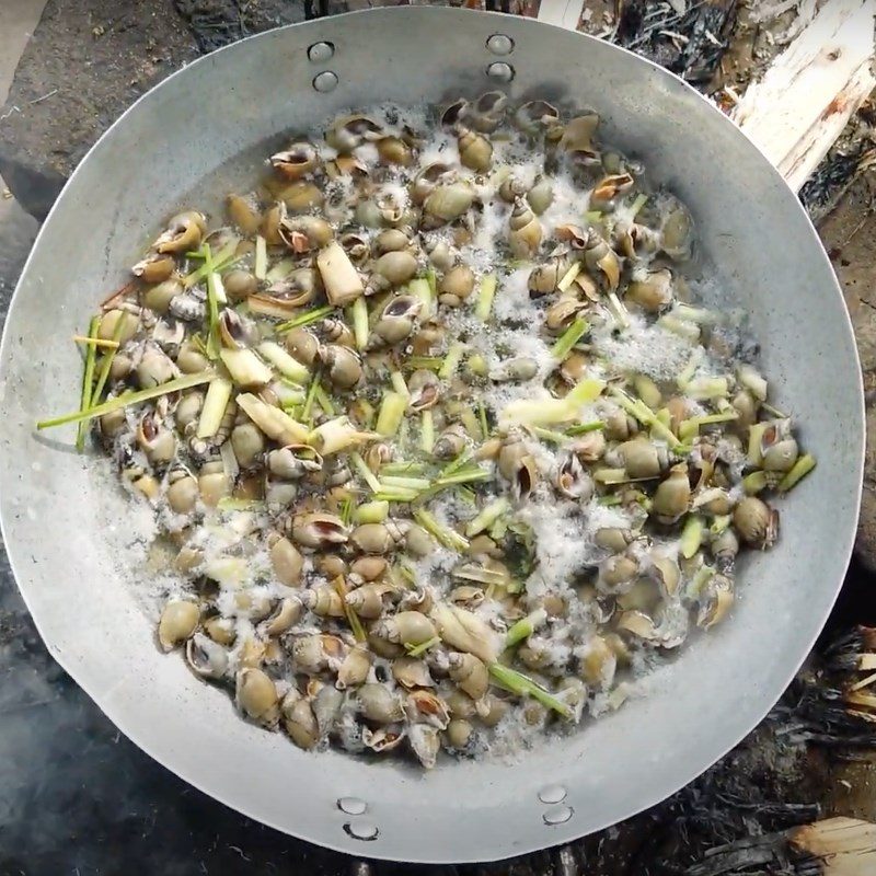 Step 3 Steamed Snails Lemongrass Steamed Snails