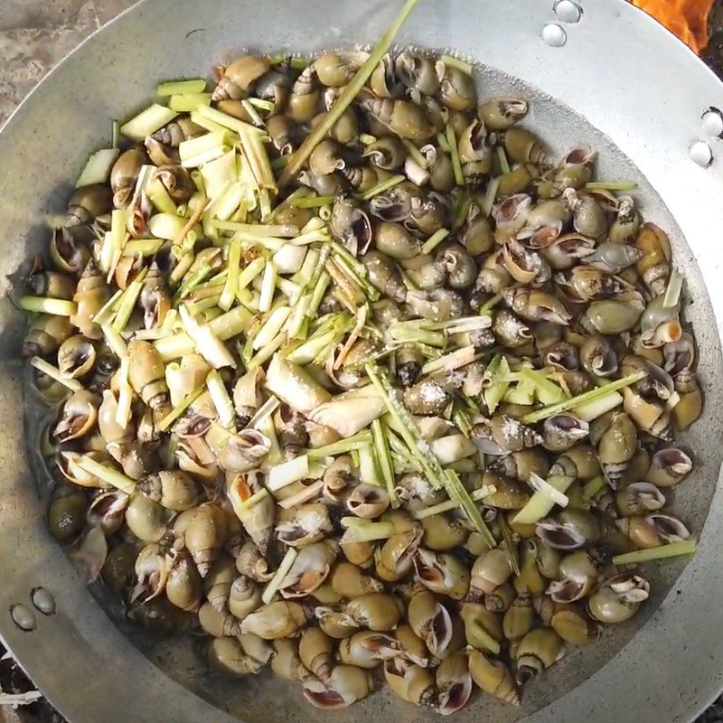 Step 3 Steamed Snails Lemongrass Steamed Snails