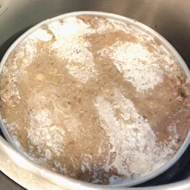 Step 6 Steaming Pate with pressure cooker