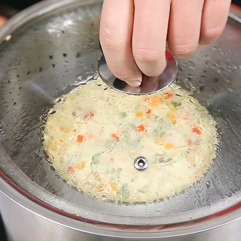 Step 3 Steam the eggs Colorful steamed fish eggs