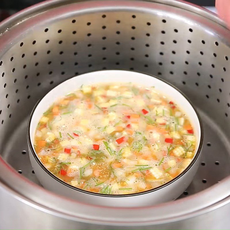 Step 3 Steam the eggs Colorful steamed fish eggs