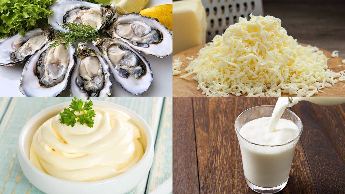 Ingredients for baked oyster cheese using an air fryer