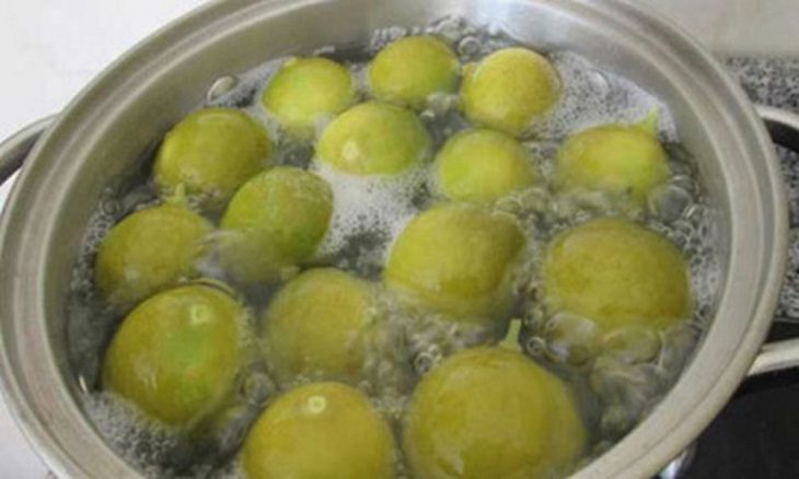 Step 2 Boil salted lemons