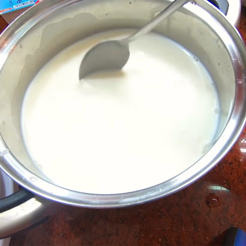 Step 1 Mix condensed milk and fresh milk Yogurt - yaourt