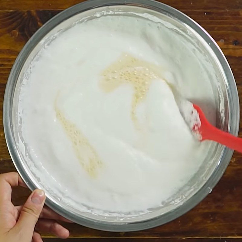 Step 4 Completing the dough Palm sugar cake