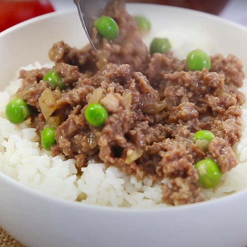 Step 3 Completion Hong Kong minced beef rice