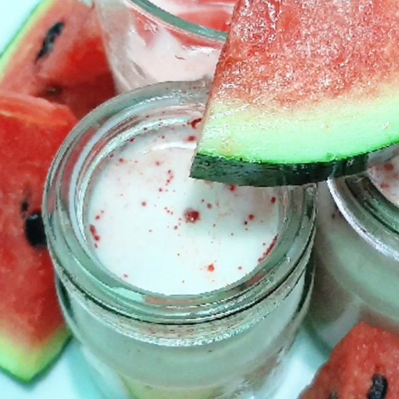 Step 4 Completion Watermelon yogurt