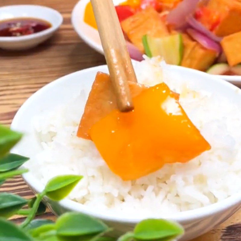 Step 3 Completion Sweet and Sour Stir-Fried Tofu