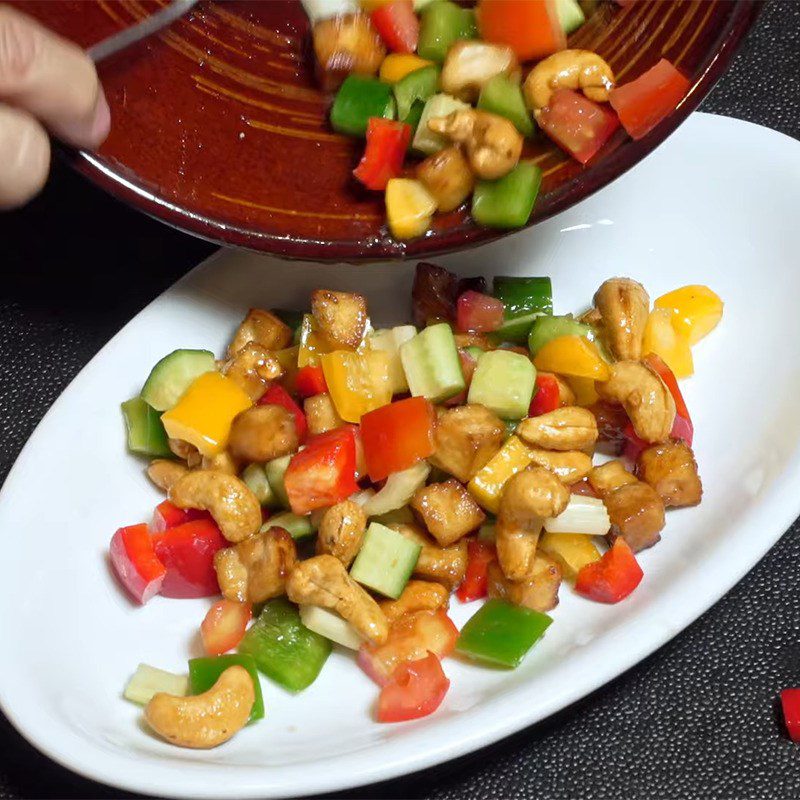 Step 4 Completion Vegetarian rainbow salad