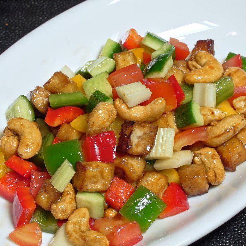 Step 4 Completion Vegetarian rainbow salad