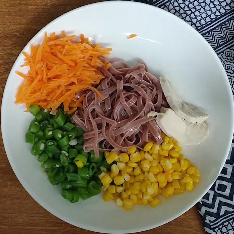 Step 3 Completion Brown rice noodle salad