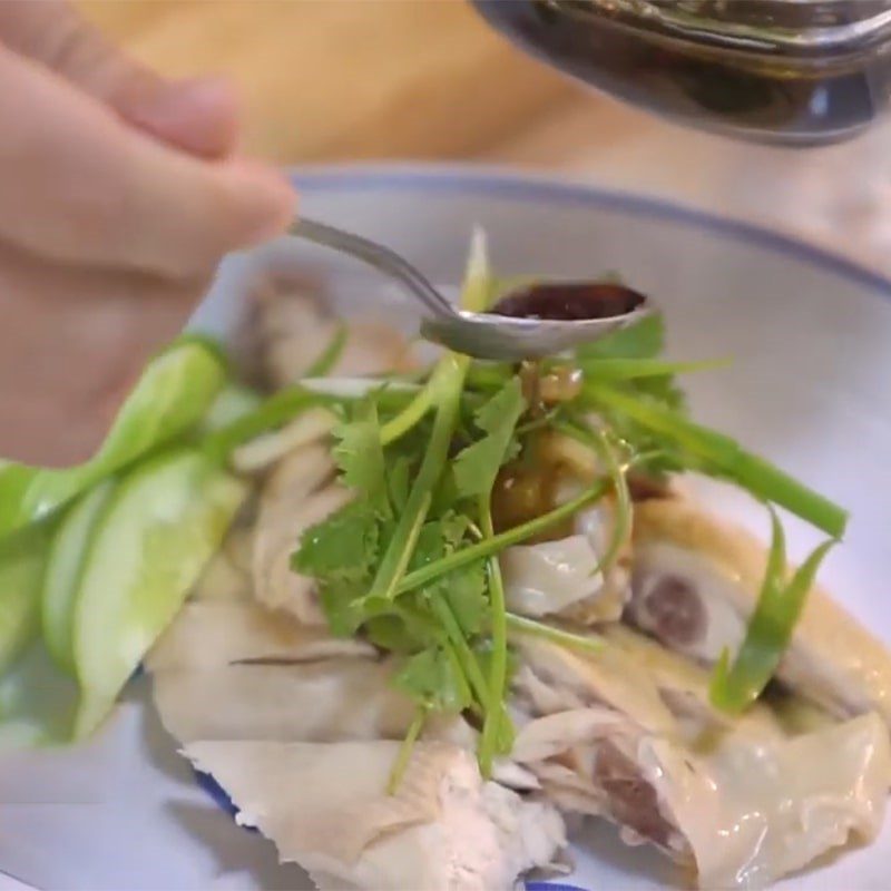 Step 4 Completion Hainanese Chicken Rice Singapore