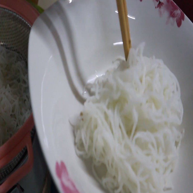 Step 7 Completion Vegetarian noodle soup