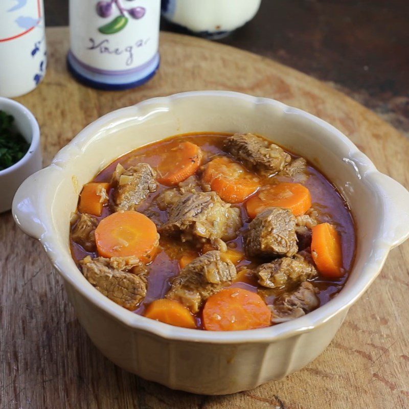 Step 5 Completion Beef stew with carrots