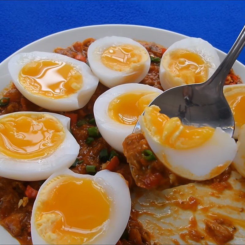 Step 5 Completion Spicy soft-boiled egg