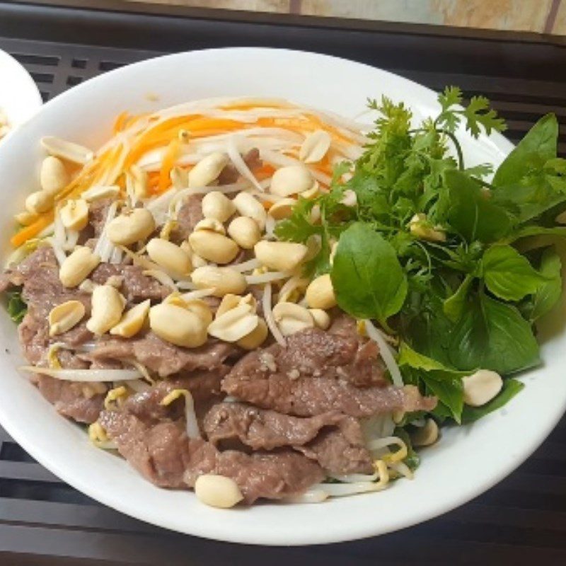 Step 5 Completion Sweet and sour beef noodle salad