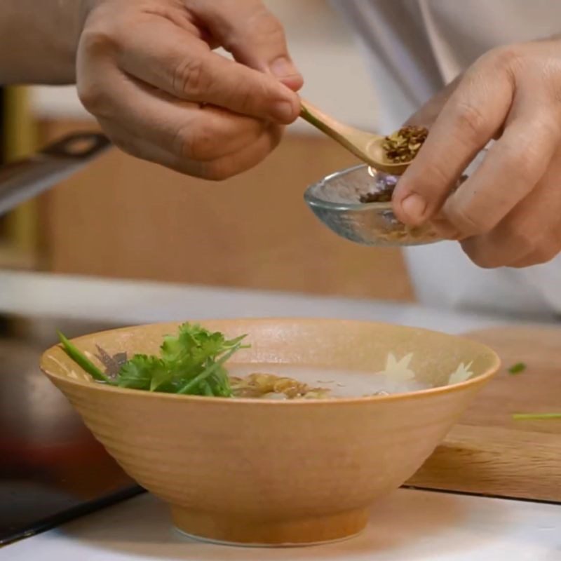 Step 4 Complete Clam Porridge Standard Nghệ An