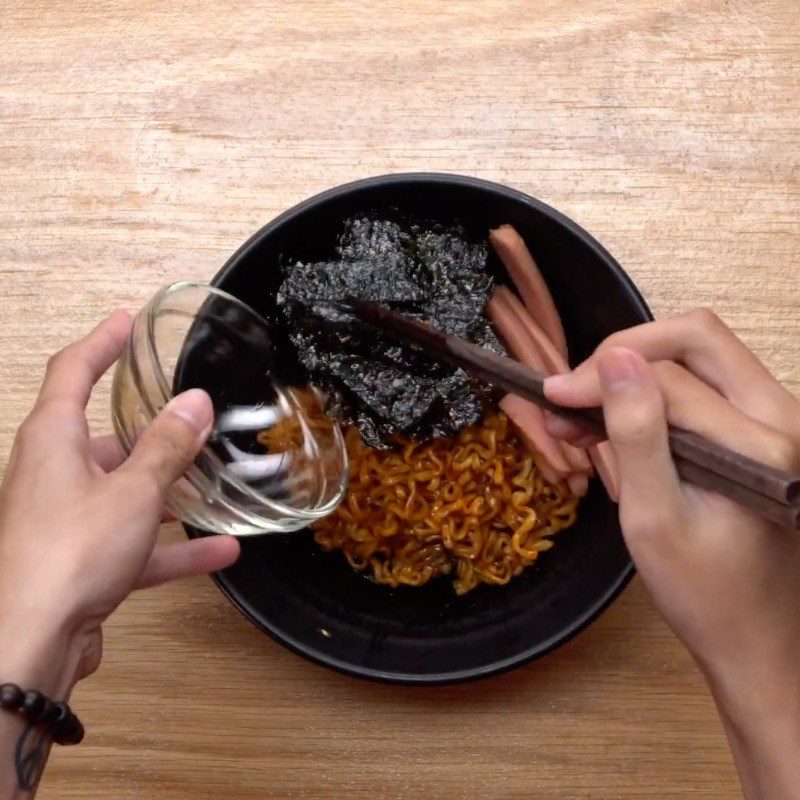 Step 4 Completion Spicy Soft-Boiled Egg Noodles with Samyang Noodles