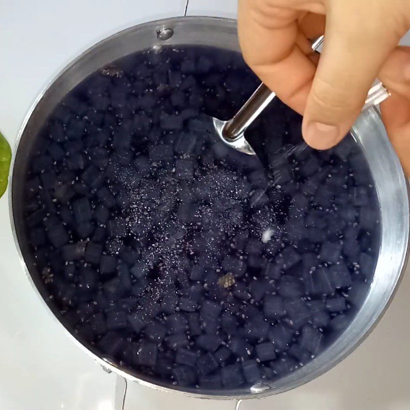 Step 4 Completion Aloe Vera Chia Seeds Butterfly Pea Flower