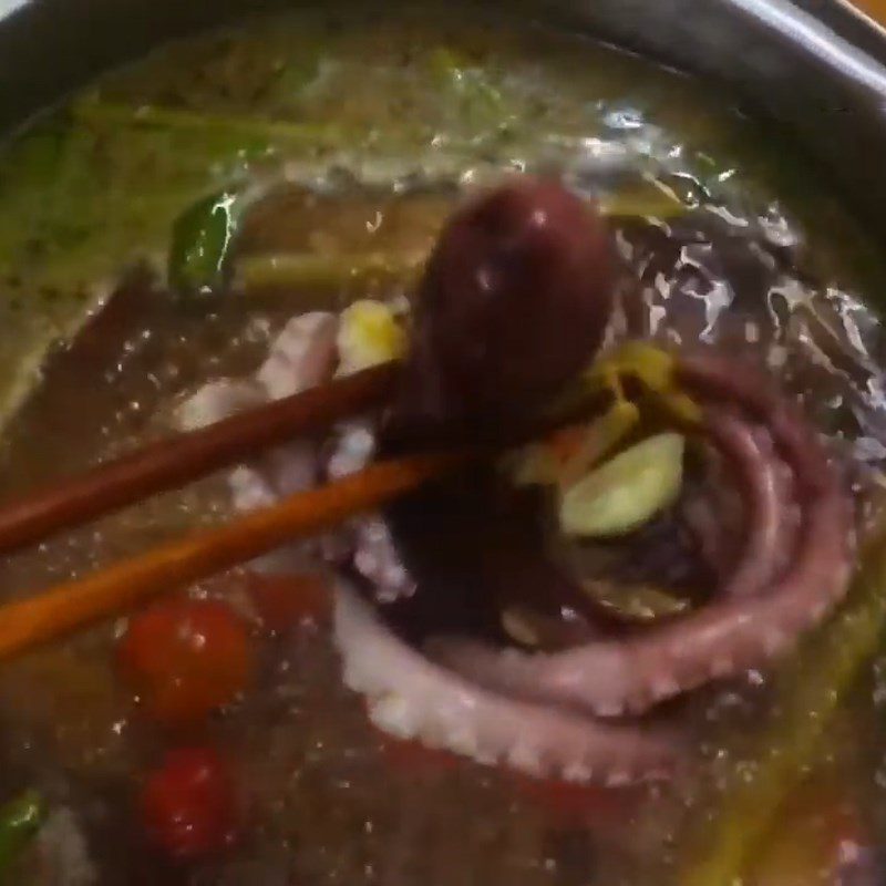 Step 4 Complete Spicy Octopus Hot Pot