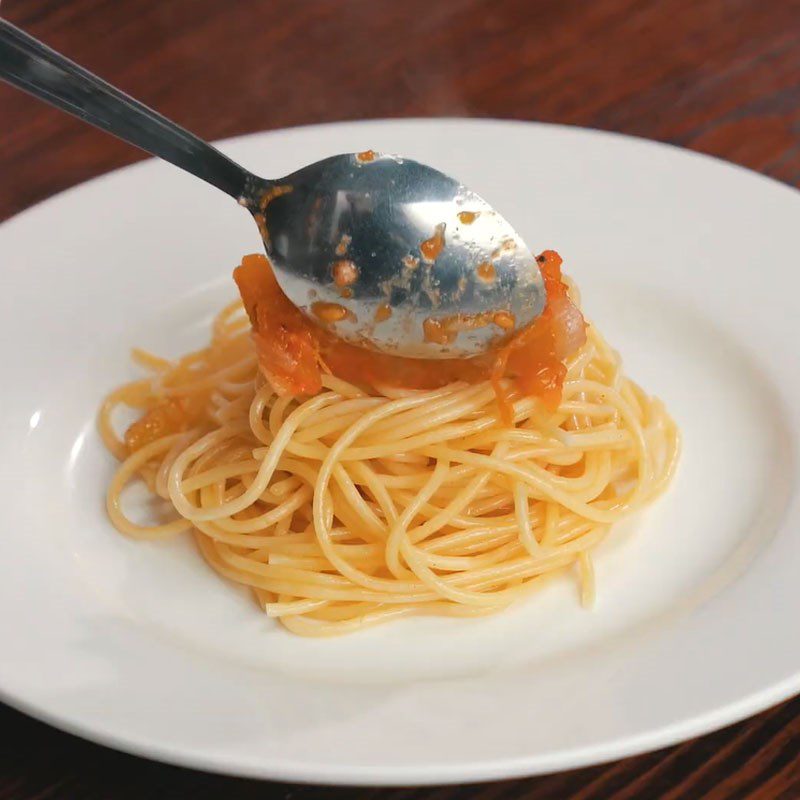 Step 6 Completion Spaghetti with minced beef sauce (homemade spaghetti sauce)