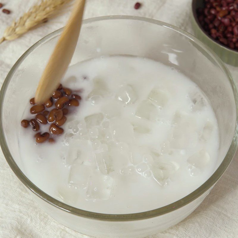 Step 5 Complete Red Bean Jelly with Coconut Milk