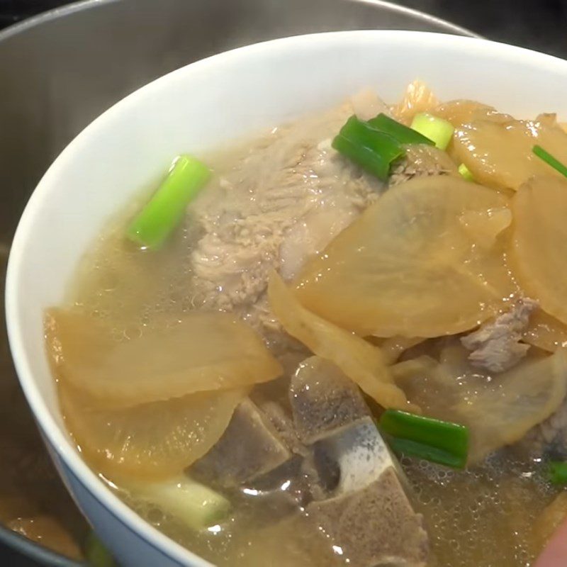 Step 4 Completion Pickled Radish Soup (Xá Bấu)