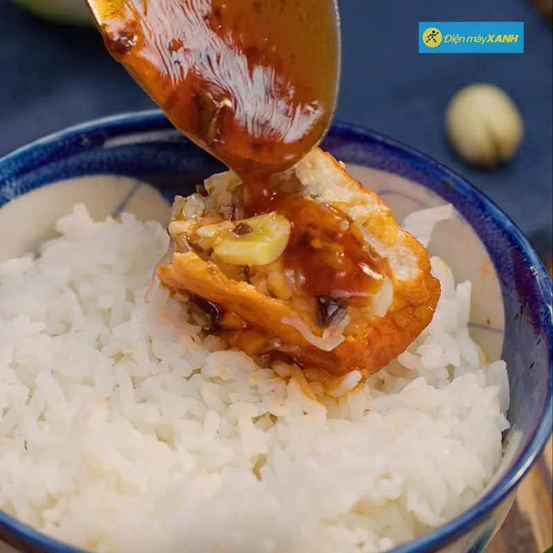 Step 7 Completion How to make tofu wrap with lotus seeds and plum sauce