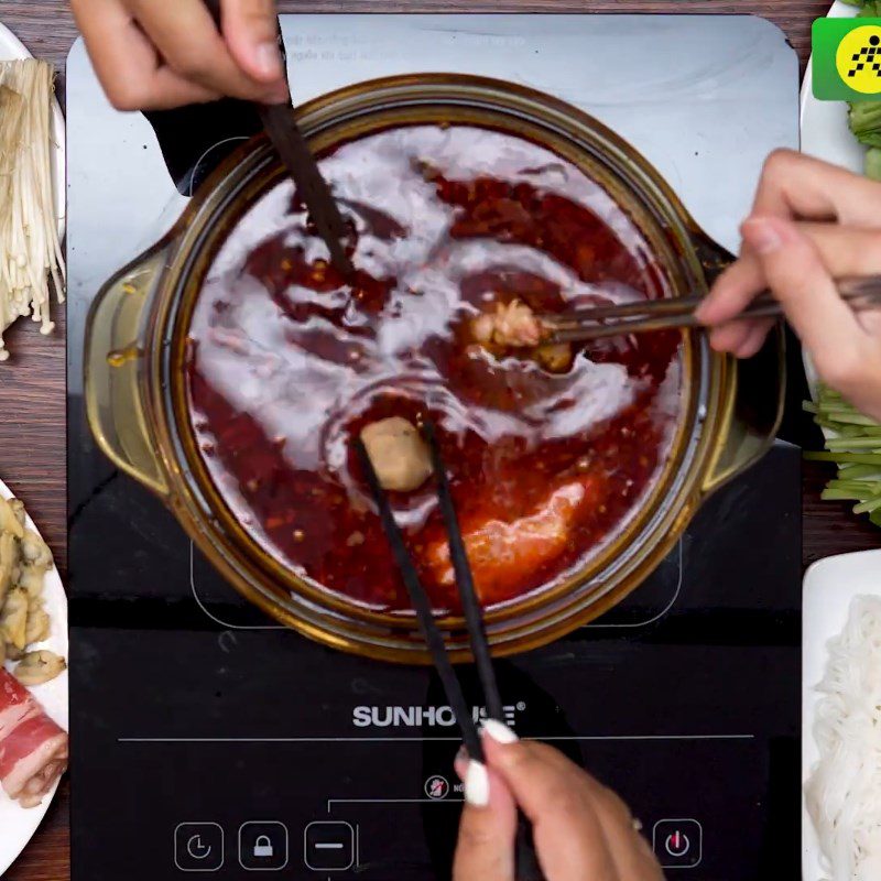 Step 4 Complete Sichuan Hot Pot Haidilao (recipe from TasteVN)