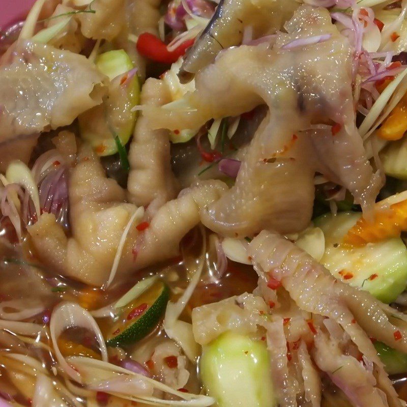 Step 5 Completion Pickled chicken feet with lemongrass and calamondin