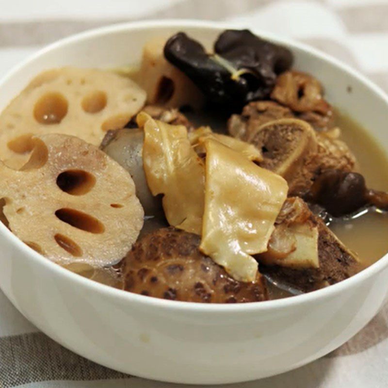 Step 4 Completion Lotus Root Soup with Braised Pork Bones