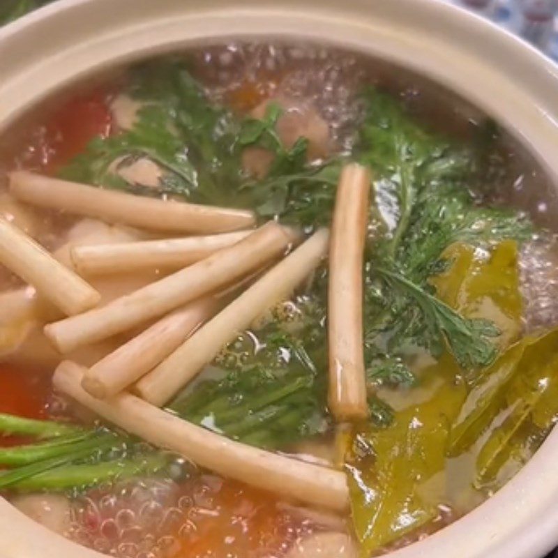 Step 4 Completion Vegetarian Lotus Root Hot Pot