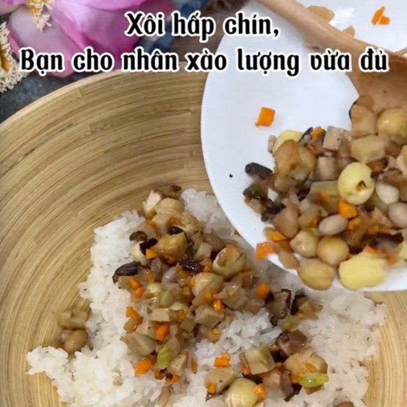 Step 5 Completion Vegan Sticky Rice Bowl (Recipe shared by Tiktok Vegan Kitchen XANH)