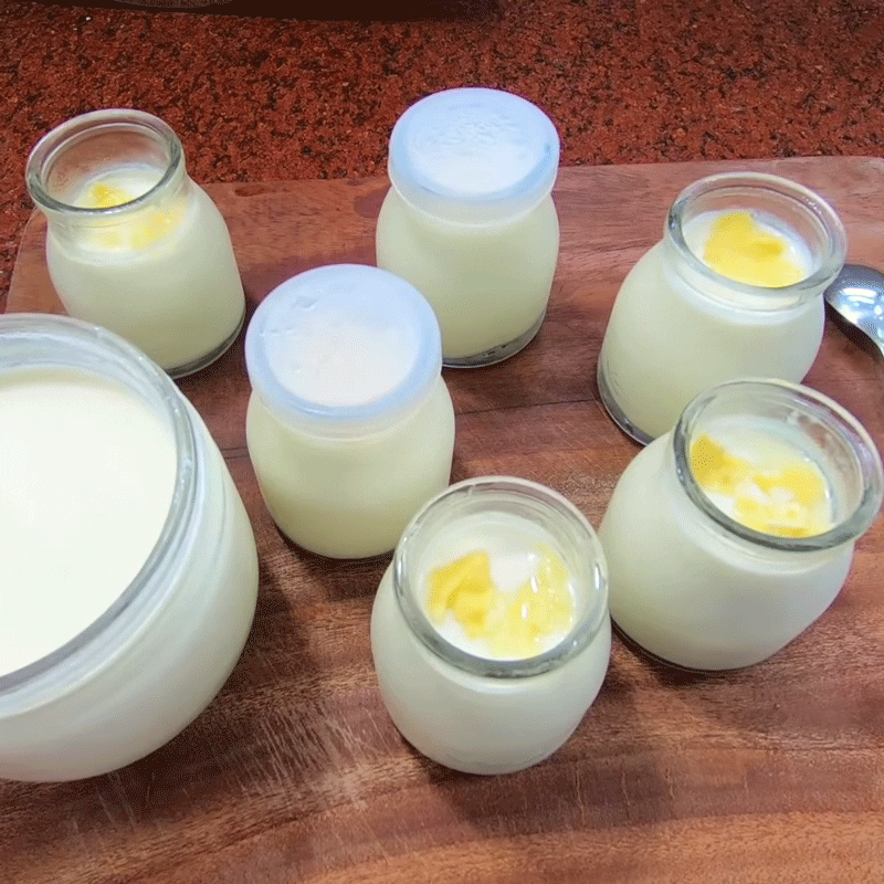 Step 5 Completion Durian yogurt