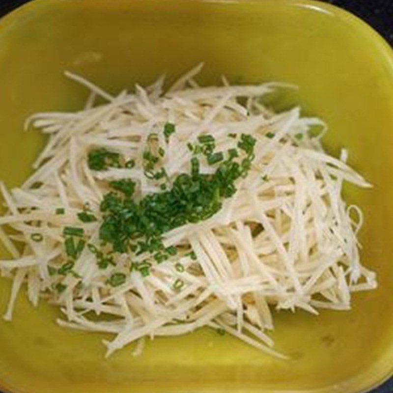 Step 2 Making the cake mixture Bird's nest cake with egg and potato