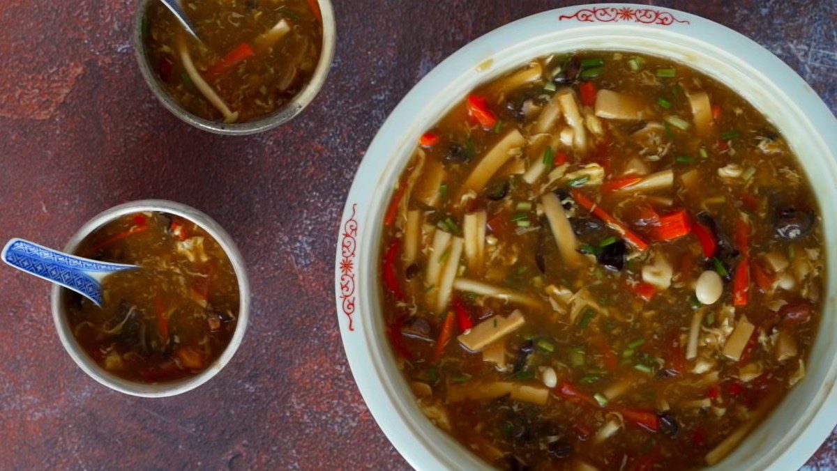 Traditional hot and sour soup