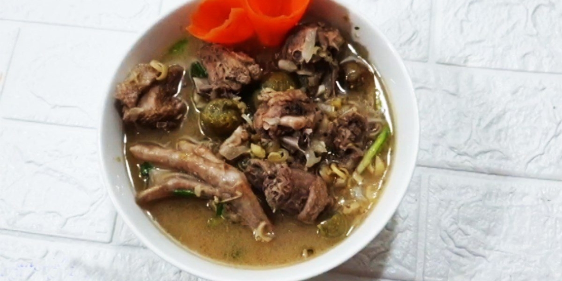 how to cook duck soup with fragrant sour coconut water simple recipe 09756