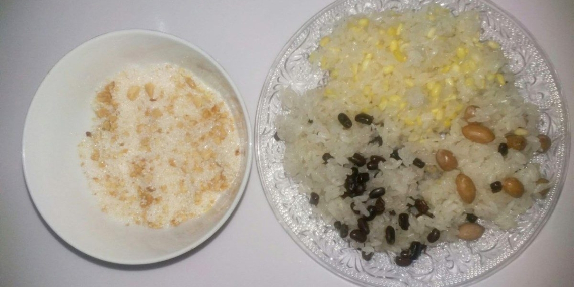 how to cook three color rice with salty sauce delicious aromatic 12341