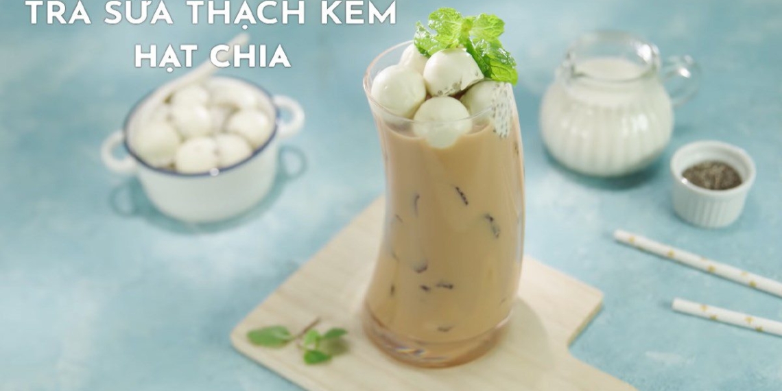 how to make cheese tea with chia seeds simple and easy to make 07819