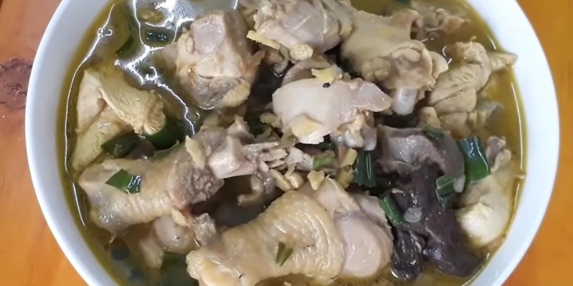 how to make chicken cooked with ginger to relieve stress on rainy days 00664