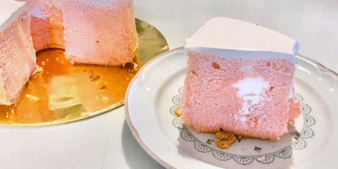 how to make chiffon cake rose tea soft beautiful gift for mom 04556