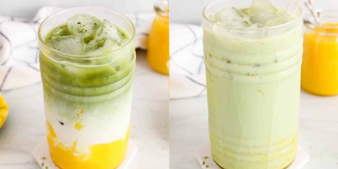 how to make cold mango matcha latte delicious with blender 22417