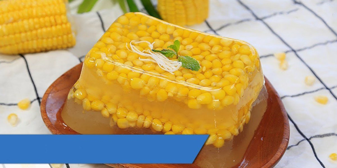 how to make crispy corn jelly delicious fragrant not separated layers 05171