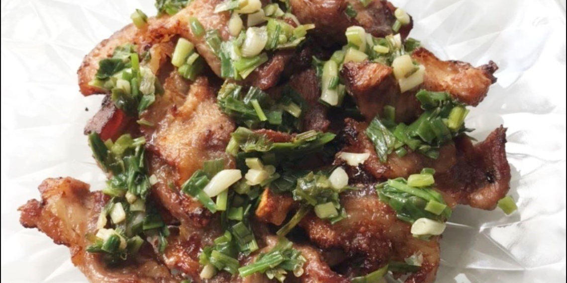 how to make crispy fried pork with garlic and mushrooms in an air fryer 15488