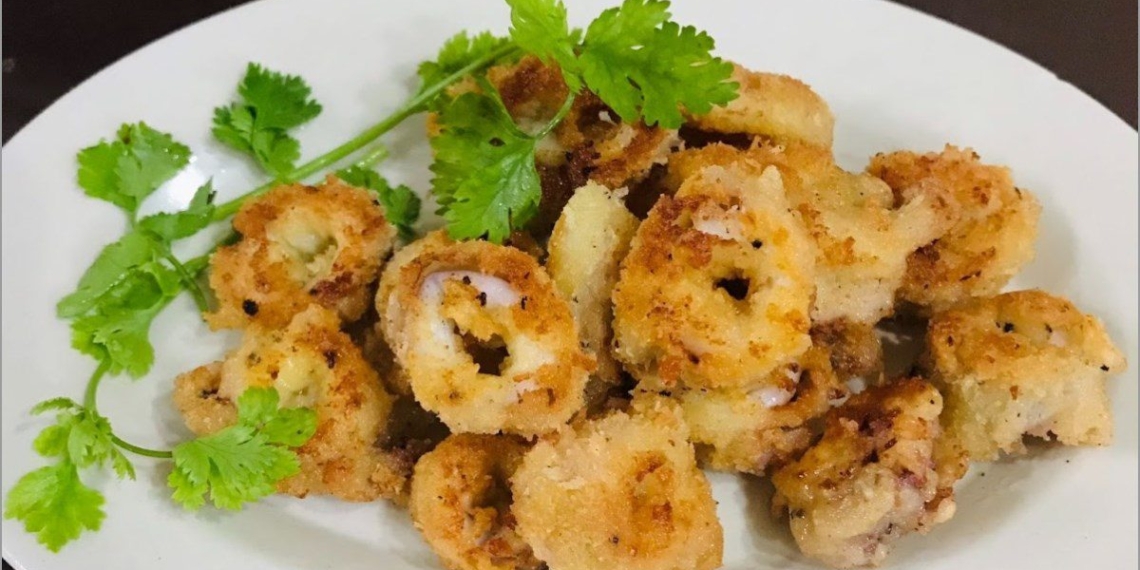 how to make crispy fried squid delicious and appetizing at home 15688