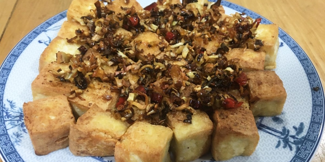 how to make crispy fried tofu with spicy sauce delicious vegetarian recipe 11220