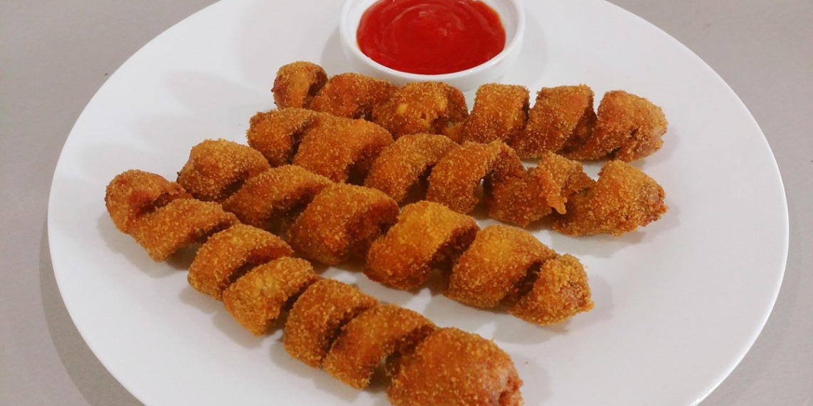 how to make crispy twist fried sausages appealing 02186