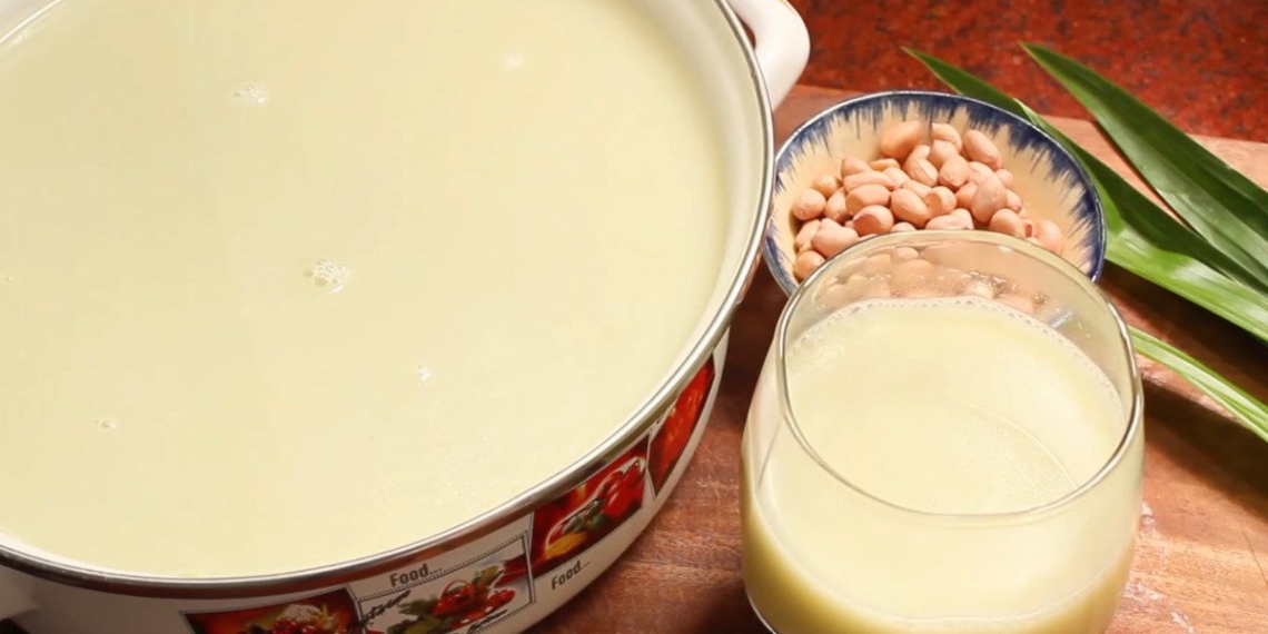 how to make delicious peanut milk to help gain weight quickly 08508